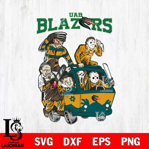 UAB Blazers Jason Voorhees Horror 10 Svg Eps Dxf Png File, NCAA svg, Digital Download, Instant Download