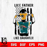 UAB Blazers Like Father Like Daughter Svg Eps Dxf Png File, Digital Download, Instant Download