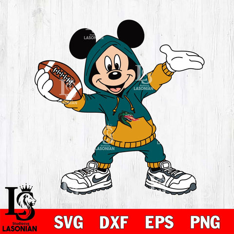 UAB Blazers Mickey Disney Football Christmas File Cut, NCAA SVG DXF EPS PNG FILE, Digital Download , Criucut , Silhouette