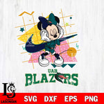 UAB Blazers Minnie Mouse Dancing SVG DXF EPS PNG FILE, NCAA File Cut,Digital Download,Instant Download