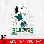 UAB Blazers Snoopy If you dont like kiss SVG DXF EPS PNG FILE,Snoopy File Cut, NCAA Digital Download,Instant Download,Christmas Silhouette