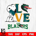 UAB Blazers Snoopy Sport 10 Svg Eps Dxf Png File, Digital Download