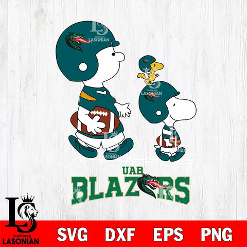 UAB Blazers Snoopy Sport Svg Eps Dxf Png File, Digital Download