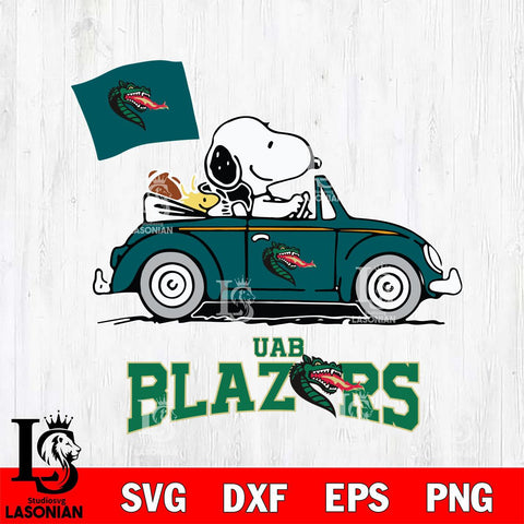 UAB Blazers Snoopy Sport 5 Svg Eps Dxf Png File, Digital Download