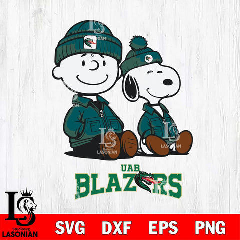 UAB Blazers Snoopy Sport 6 Svg Eps Dxf Png File, Digital Download