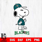 UAB Blazers Snoopy Sport 8 Svg Eps Dxf Png File, Digital Download