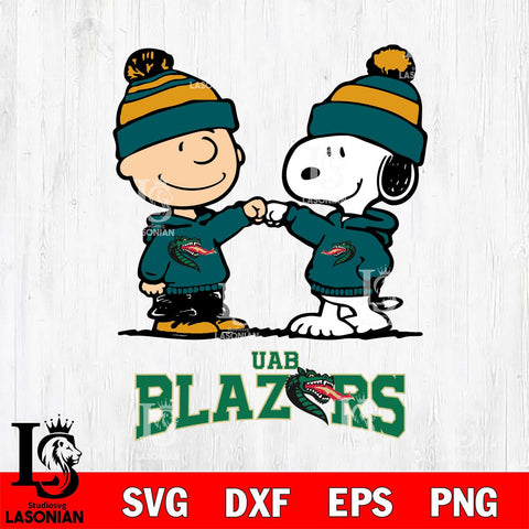 UAB Blazers Snoopy Sport 9 Svg Eps Dxf Png File, Digital Download