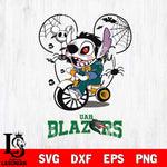 UAB Blazers Stitch Jigsaws Halloween Svg Eps Dxf Png File, Digital Download, Instant Download