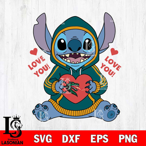 UAB Blazers Stitch Love You File Cut, NCAA SVG DXF EPS PNG FILE, Digital Download , Criucut , Silhouette