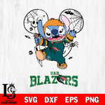UAB Blazers Stitch Michael Halloween Svg Eps Dxf Png File, Digital Download, Instant Download
