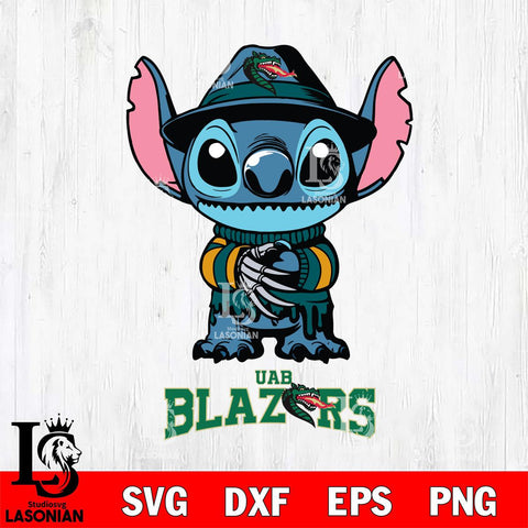 UAB Blazers Stitich Freddy Krueger Svg Eps Dxf Png File, NCAA svg, Digital Download, Instant Download