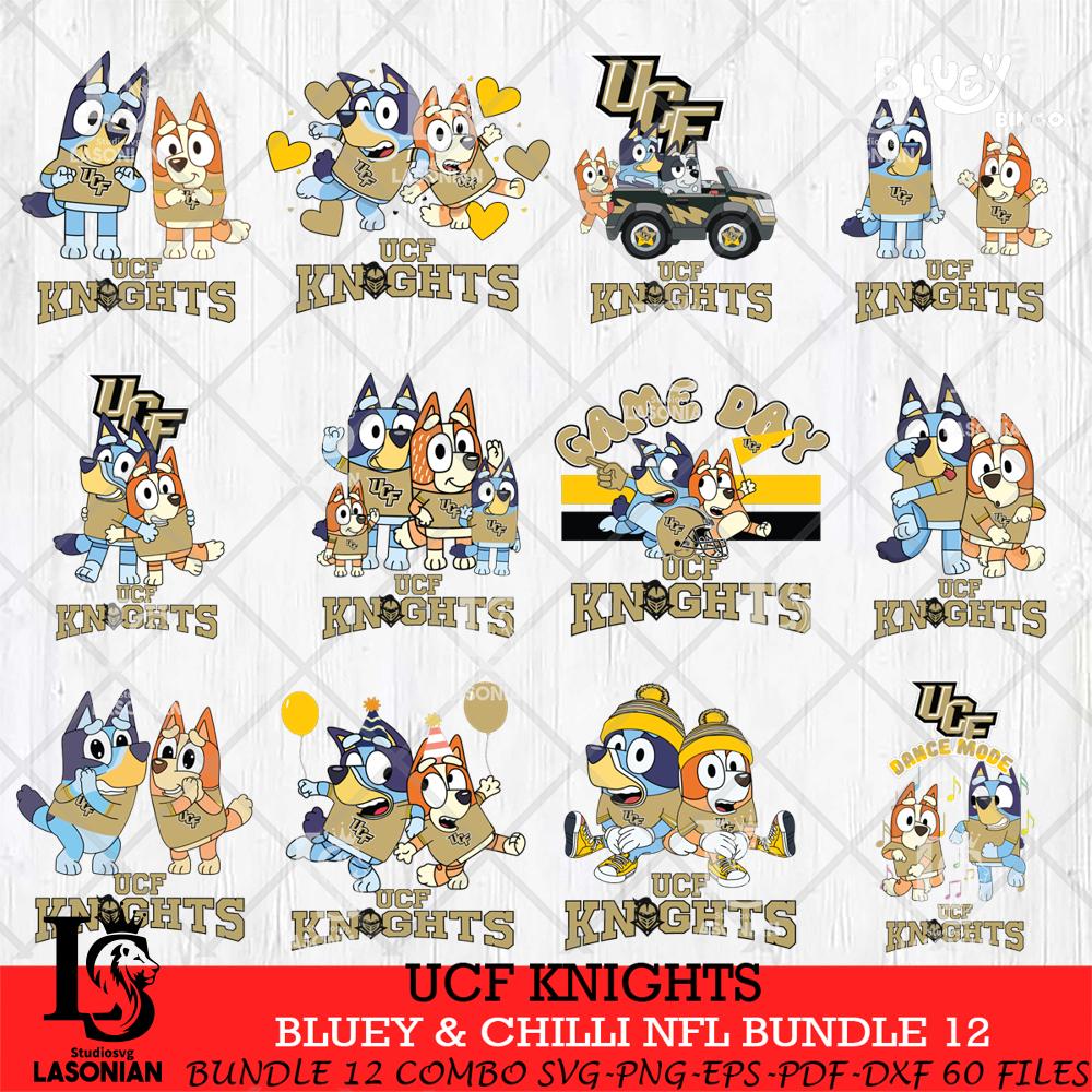 UCF Knights Bluey & Bingo Bundle 12 SVG – lasoniansvg