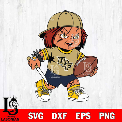 UCF Knights Chucky Horror 10 Svg Eps Dxf Png File, NCAA svg, Digital Download, Instant Download