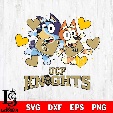 UCF Knights Bluey & Bingo 10 Svg Eps Dxf Png File, NCAA svg, Digital Download, Instant Download