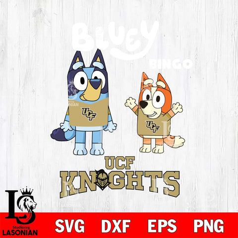 UCF Knights Bluey & Bingo 4 Svg Eps Dxf Png File, NCAA svg, Digital Download, Instant Download