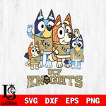 UCF Knights Bluey & Bingo 7 Svg Eps Dxf Png File, NCAA svg, Digital Download, Instant Download