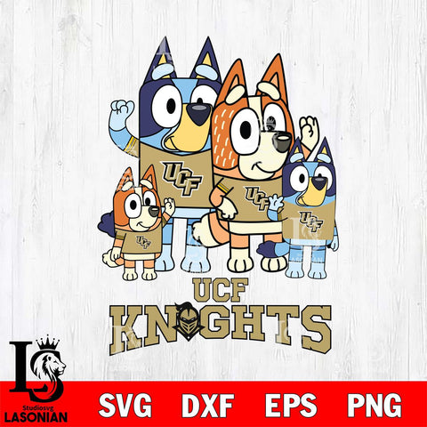 UCF Knights Bluey & Bingo 7 Svg Eps Dxf Png File, NCAA svg, Digital Download, Instant Download