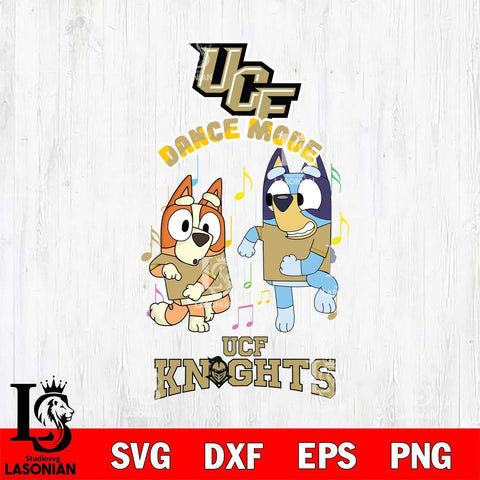 UCF Knights Bluey Bingo Dance Mode Svg Eps Dxf Png File, NCAA svg, Digital Download, Instant Download