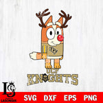 UCF Knights Bluey Chilli Christmas Deer Svg Eps Dxf Png File, Digital Download