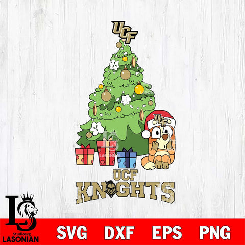 UCF Knights Bluey Chilli Christmas Tree Svg Eps Dxf Png File, Digital Download