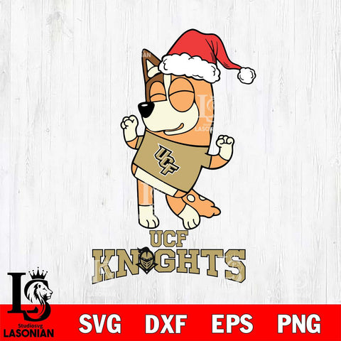 UCF Knights Bluey Chilli Happy Christmas Svg Eps Dxf Png File, Digital Download