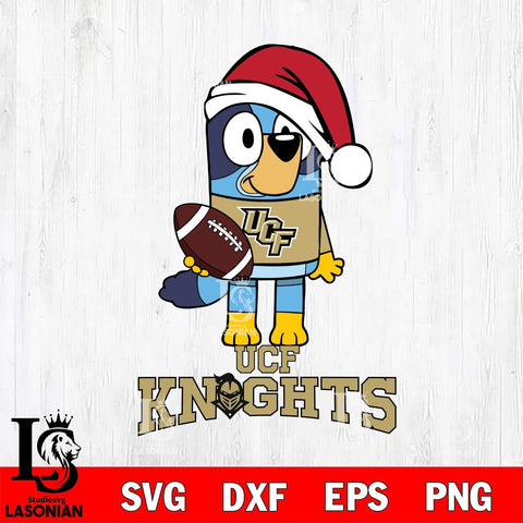 UCF Knights Bluey Christmas Svg Eps Dxf Png File, Digital Download
