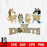 UCF Knights Bluey Dance Squats Svg Eps Dxf Png File, Digital Download, Instant Download