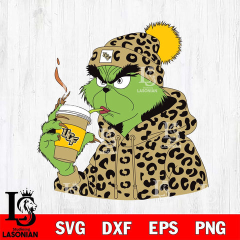 UCF Knights Boujee Grinch 8 Svg Eps Dxf Png File, Digital Download, Instant Download