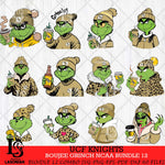 UCF Knights Boujee Grinch NCAA Bundle 12 SVG Eps Dxf Png File, Digital Download, Instant Download
