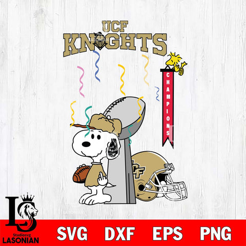 UCF Knights Charlie Brown and Snoopy Super Bowl Svg Eps Dxf Png File, NCAA svg , Digital Download , Instant Download, Cricut File