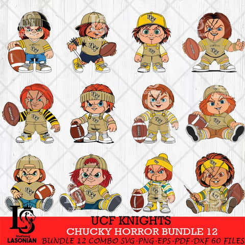 UCF Knights Chucky Horror Bundle 12 SVG Eps Dxf Png File, Bundle NCAA svg, Digital Download, Instant Download