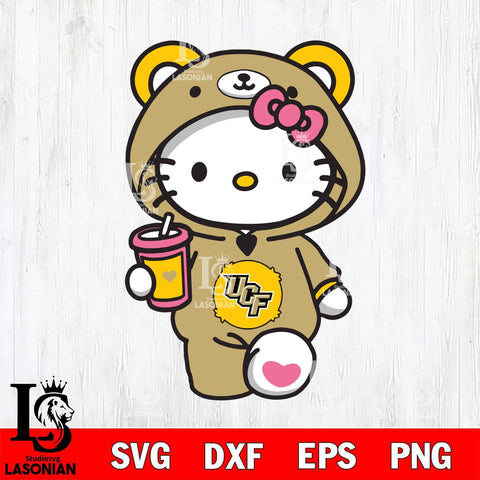 UCF Knights Cute Hello Kitty Svg Eps Dxf Png File, Digital Download, Instant Download