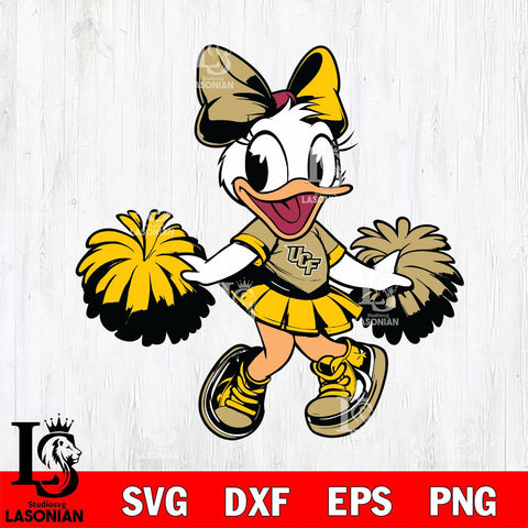 UCF Knights Daisy Duck Cheerleader Svg Eps Dxf Png File, NCAA svg, Digital Download, Instant Download