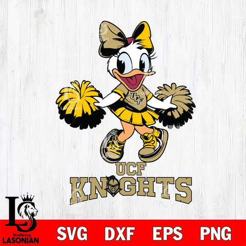 UCF Knights Daisy Duck Cheerleader Disney, Svg Eps Dxf Png File, Digital Download