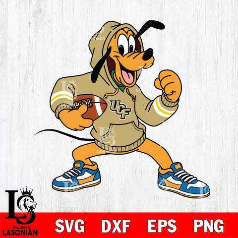 UCF Knights Goofy Disney Football Christmas File Cut, NCAA SVG DXF EPS PNG FILE, Digital Download , Criucut , Silhouette