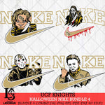 UCF Knights Halloween Nike NCAA Bundle 4 Svg Eps Dxf Png File, Digital Download, Instant Download