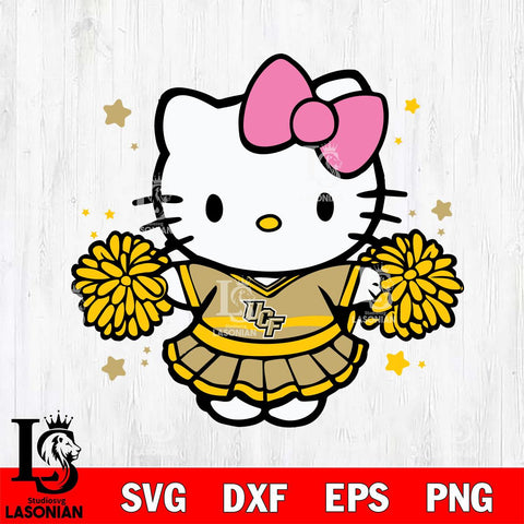 UCF Knights Hello Kitty Cheerleader 10 Svg Eps Dxf Png File, Digital Download, Instant Download
