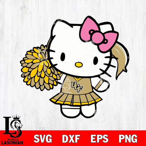 UCF Knights Hello Kitty Cheerleader 12 Svg Eps Dxf Png File, Digital Download, Instant Download
