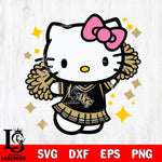 UCF Knights Hello Kitty Cheerleader 4 Svg Eps Dxf Png File, Digital Download, Instant Download