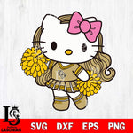 UCF Knights Hello Kitty Cheerleader 7 Svg Eps Dxf Png File, Digital Download, Instant Download