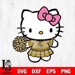 UCF Knights Hello Kitty Cheerleader 8 Svg Eps Dxf Png File, Digital Download, Instant Download