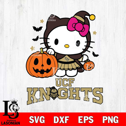 UCF Knights Hello Kitty Horror 1 Svg Eps Dxf Png File, Digital Download