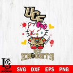 UCF Knights Hello Kitty Horror 2 Svg Eps Dxf Png File, Digital Download
