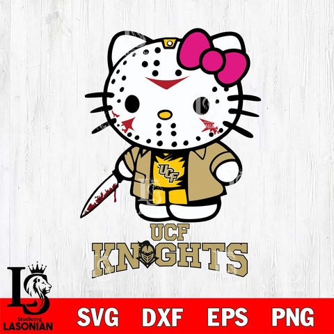 UCF Knights Hello Kitty Horror 3 Svg Eps Dxf Png File, Digital Download