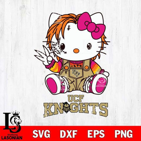 UCF Knights Hello Kitty Horror Svg Eps Dxf Png File, Digital Download