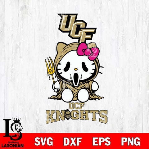 UCF Knights Hello Kitty Horror 4 Svg Eps Dxf Png File, Digital Download