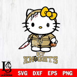 UCF Knights Hello Kitty Horror 5 Svg Eps Dxf Png File, Digital Download