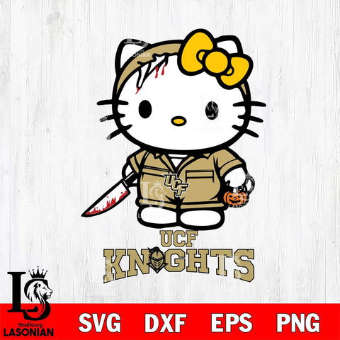 UCF Knights Hello Kitty Horror 5 Svg Eps Dxf Png File, Digital Download