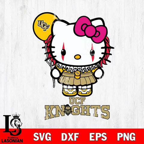 UCF Knights Hello Kitty Horror 7 Svg Eps Dxf Png File, Digital Download