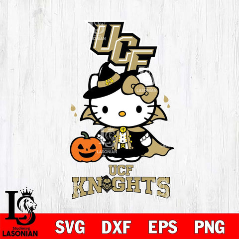 UCF Knights Hello Kitty Horror 9 Svg Eps Dxf Png File, Digital Download